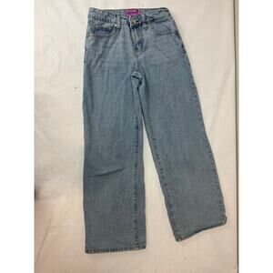 Edikted Blue Flare Wide Leg Jeans